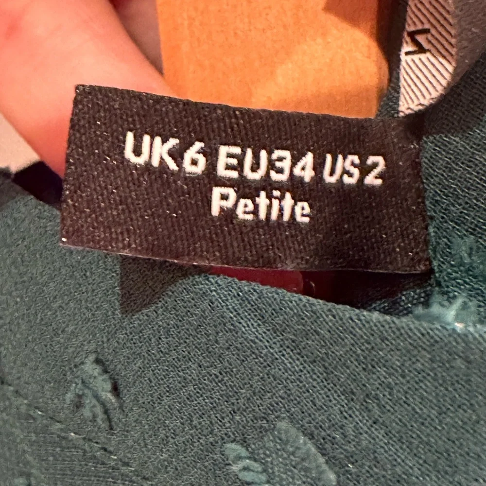 Asos Petite High neck embroidered mini Dress - Picture 12 of 14